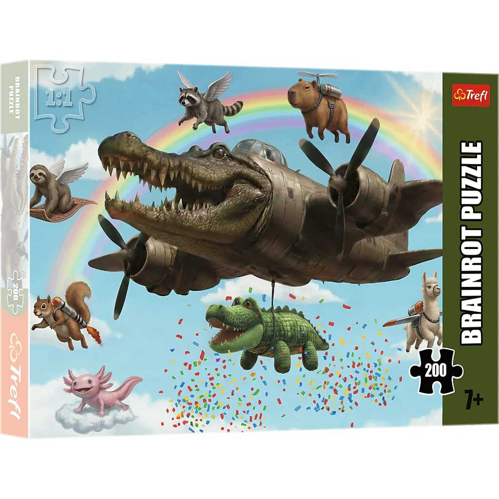 Brainrot: Bombardino Crocodilo 200db-os puzzle - Trefl kép 1