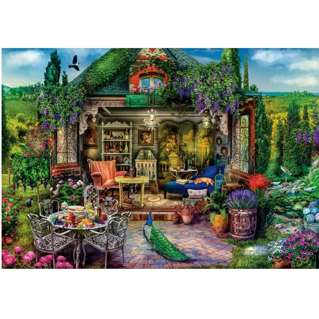 Villová terasa z vinárskej oblasti HQC 1000-dielne puzzle - Clementoni kép 2