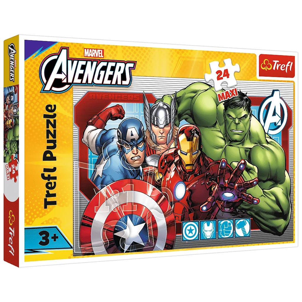 Marvel Bosszúállók 24db-os maxi puzzle - Trefl kép 1