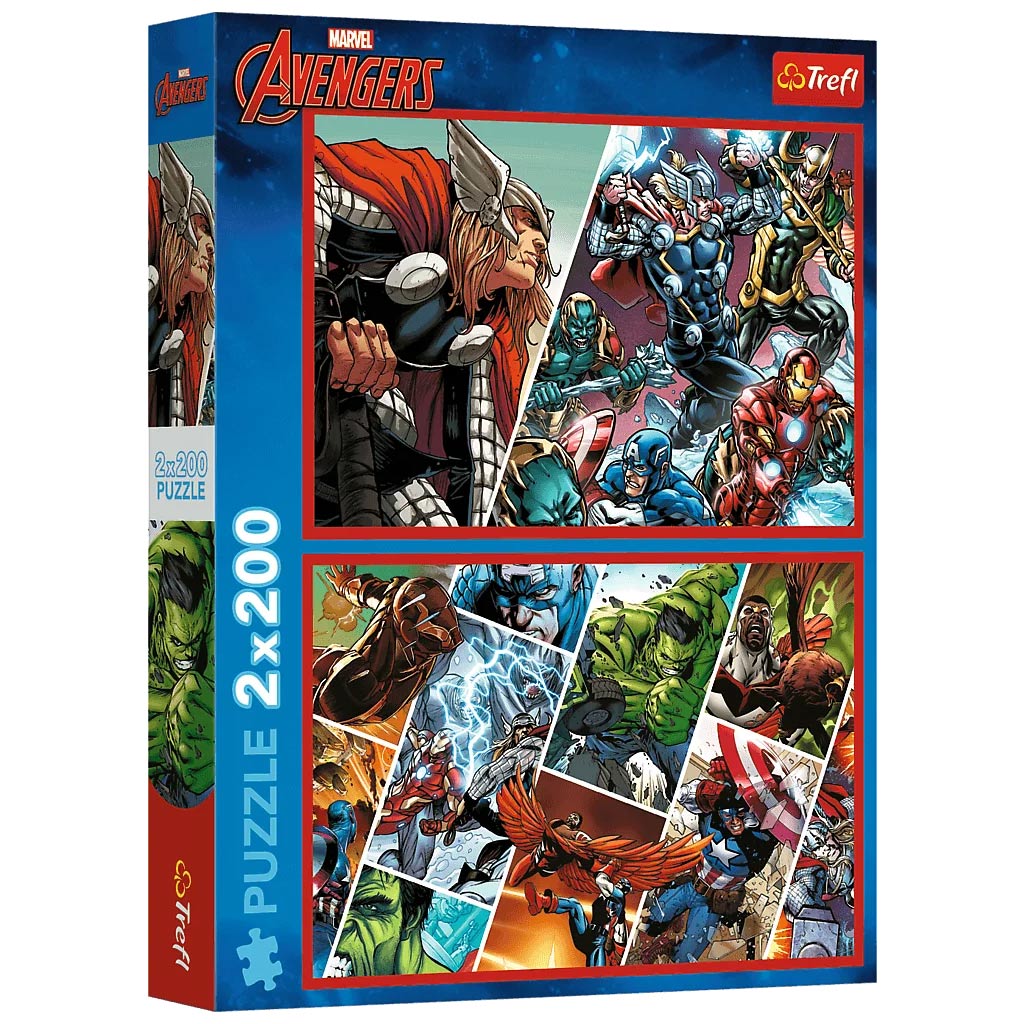 Avengers – Ochrancovia sveta 2 × 200-dielne puzzle – Trefl