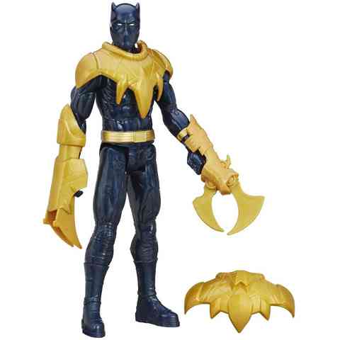 Bosszúállók Titan Hero: Fekete Párduc fegyverrel 30cm-es figura kép 2