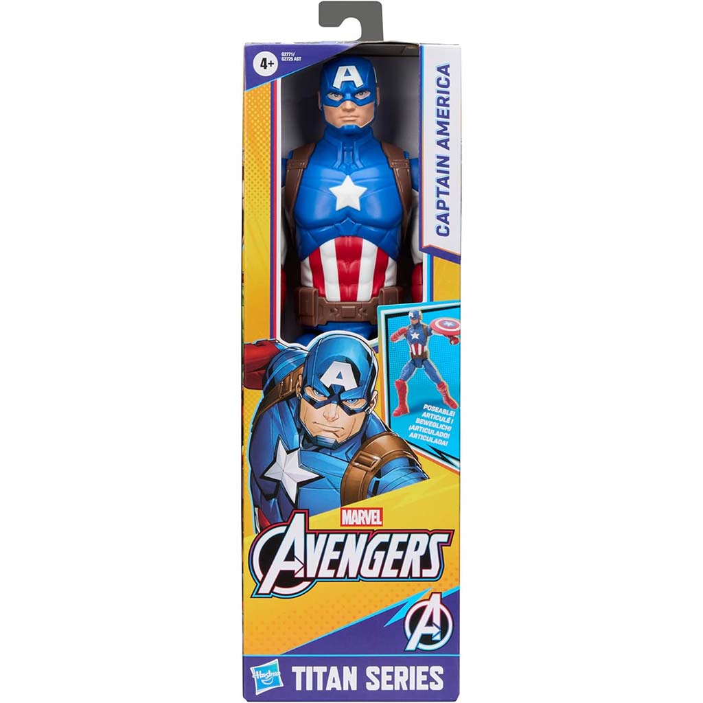 Marvel Bosszúállók: Titan Series Amerika Kapitánya figura 30cm - Hasbro kép 1