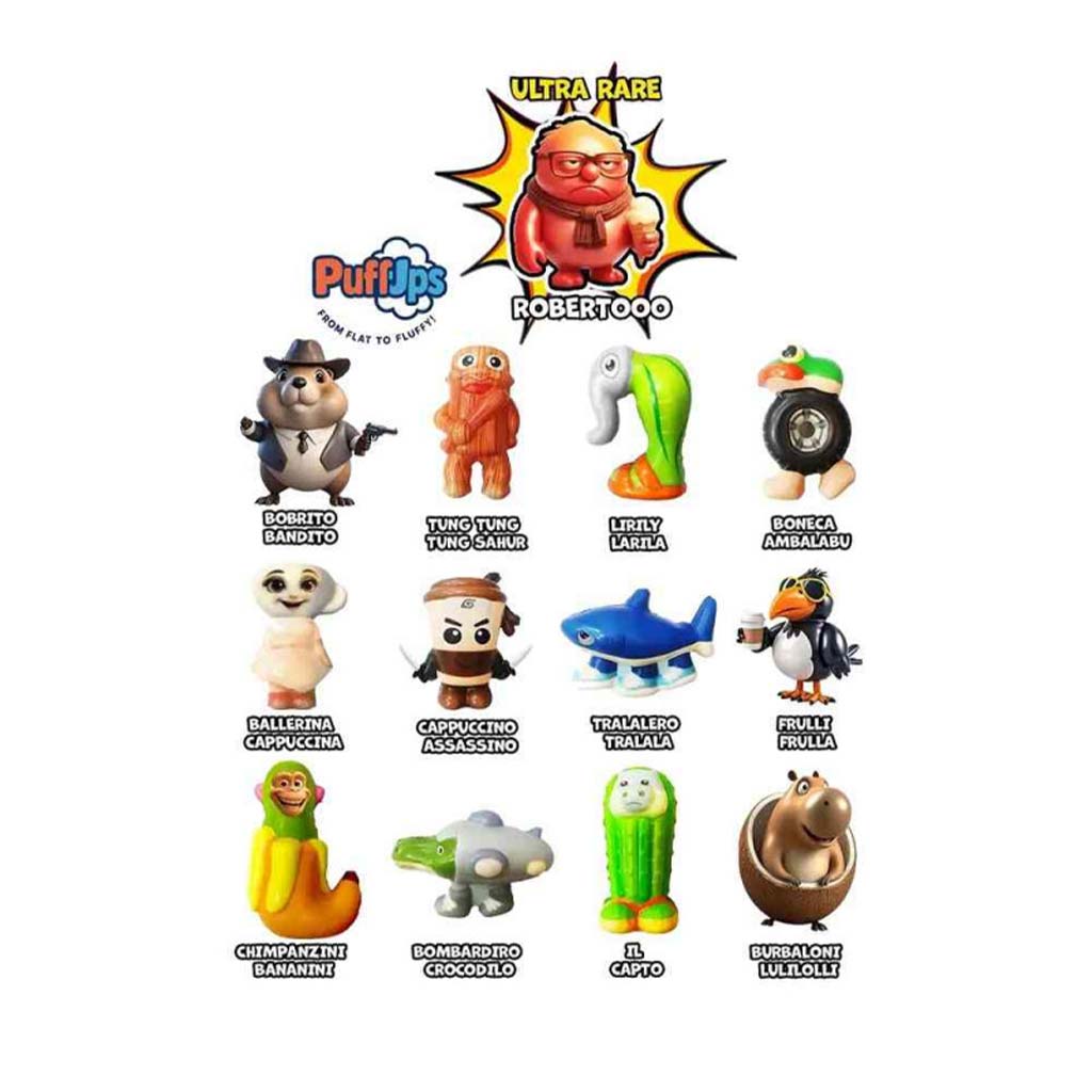 Brainrot roztiahnuteľné figúrky prekvapenia kép 2