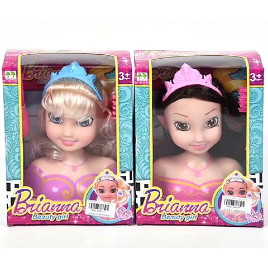 Brianna česateľná hlava bábiky, súprava vo dvoch variantoch