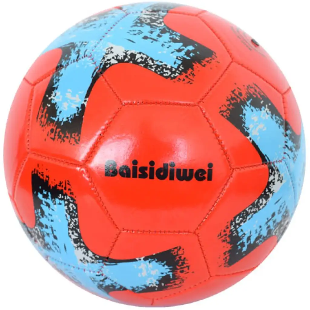 Futbalová lopta s umelej kože s krížovým vzorom 23 cm