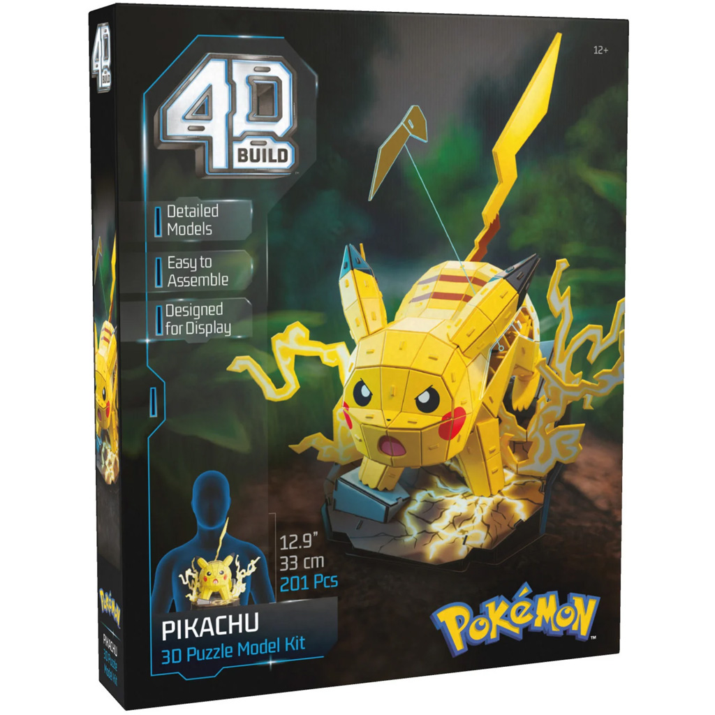 Pokémon: Pikachu 4D puzzle s 201 dielikmi - Spin Master