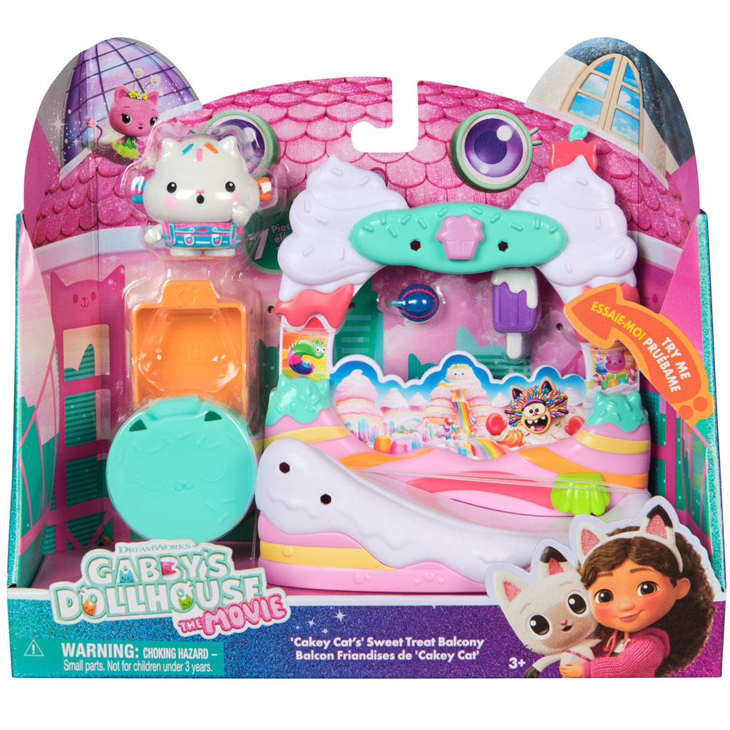 Gabi domček pre bábiky Kino: Mačička Sušienka sladký balkón herná súprava - Spin Master