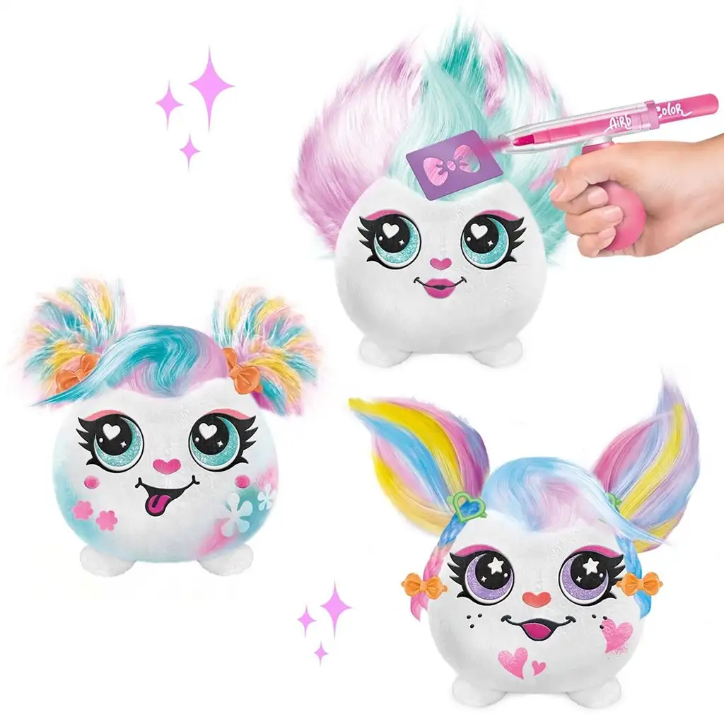 Airbrush farbiteľné plyšové zvieratká v rôznych variantoch 1ks kép 2