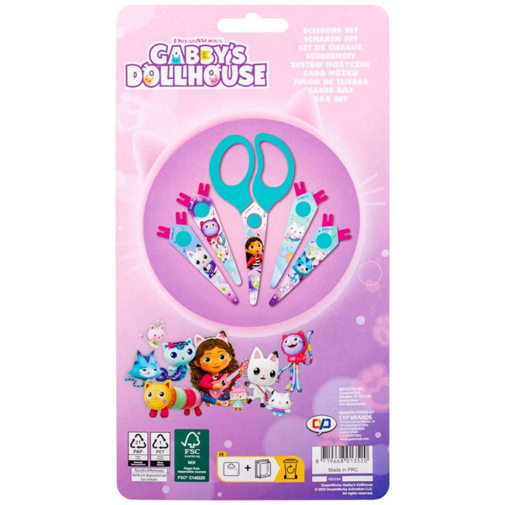Canenco: Gabin domček pre bábiky, 5-dielna sada cik-cak nožníc kép 2