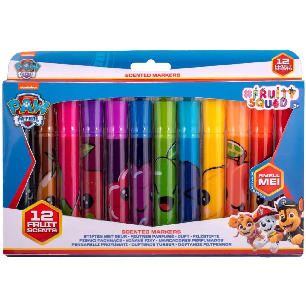 Canenco: Paw Patrol FruitySquad 12-dielna sada voňavých fixiek