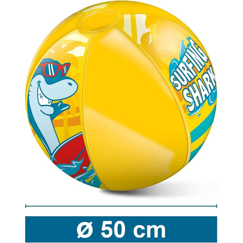 Nafukovacia plážová lopta so vzorom žraloka 50 cm - Mondo Toys kép 3