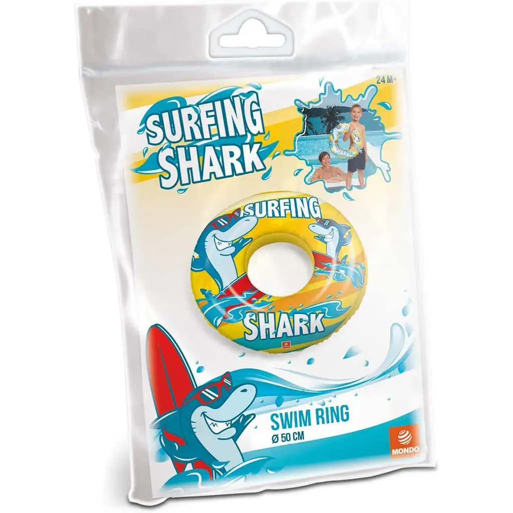 Nafukovacie plávacie koleso so vzorom žraloka 50 cm - Mondo Toys kép 2