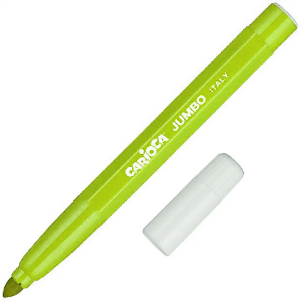 Carioca: Zmývacia Jumbo fixka svetlá zelená 1 ks