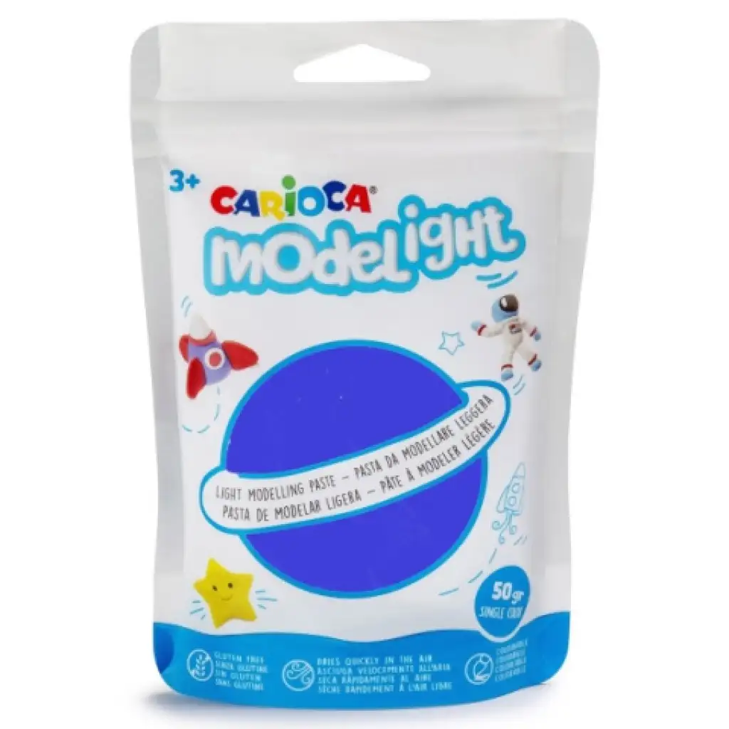 Modelight 50g-os kék gyurma - Carioca kép 1
