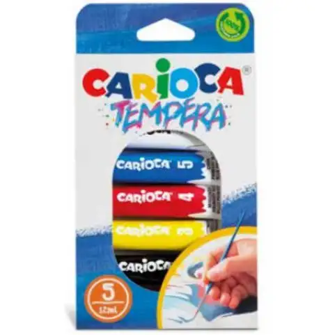 Tubusos tempera készlet 5x12ml - Carioca kép 1