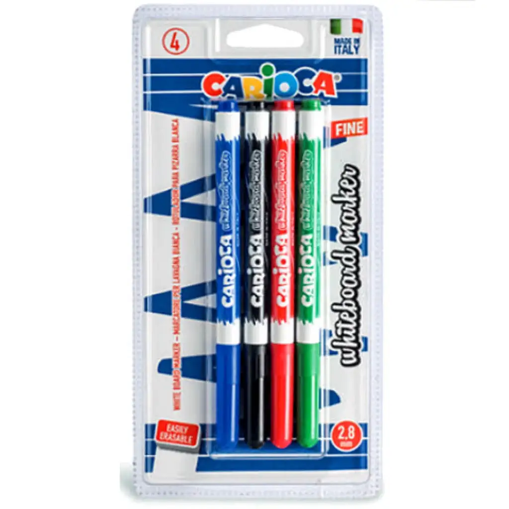 Carioca Whiteboard set fixiek na tabulu 2,8mm 4ks