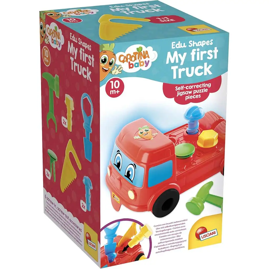 Carotina baby: Moje prvé nákladné auto – hra na vkladanie tvarov - Lisciani