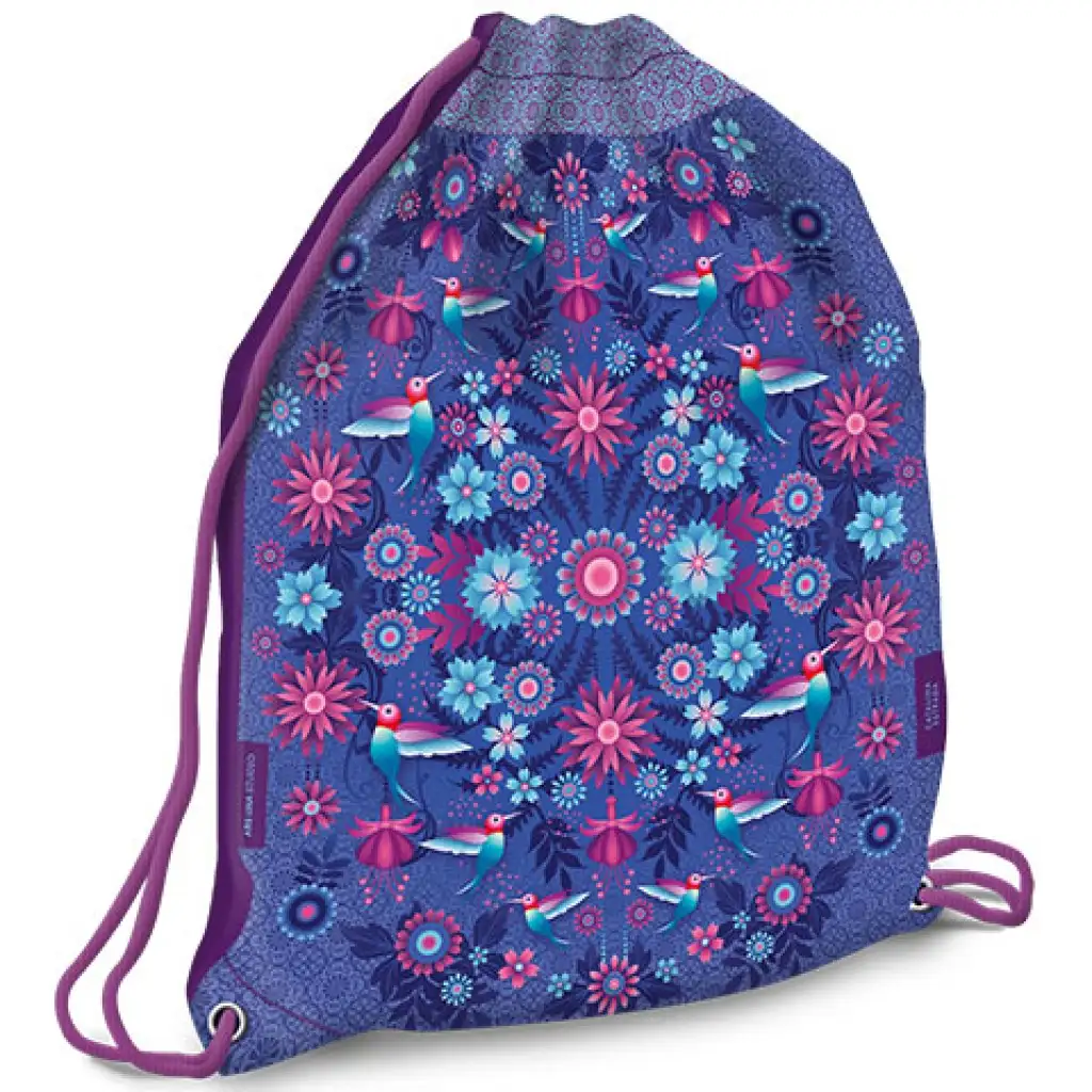 Catalina Estrada modré vrecko na telocvik, športový vak pre tínedžerov