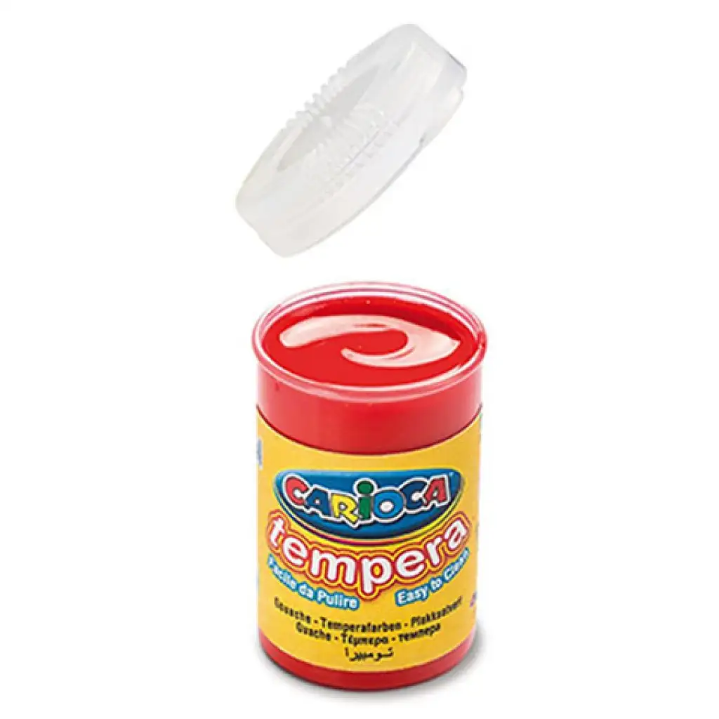 Červená tempera v tégliku 6x35 g - Carioca