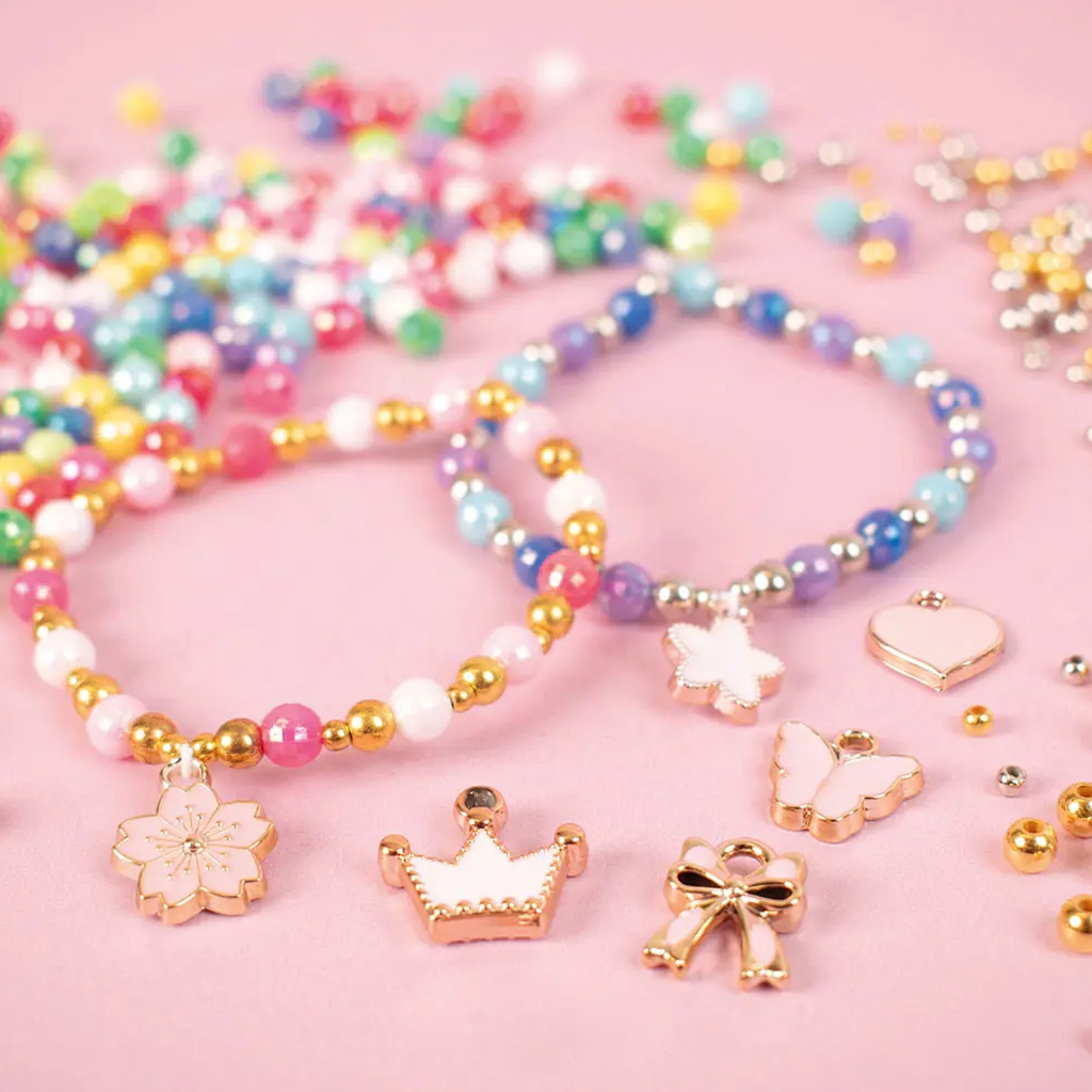 PlayBox: Sada korálikov na výrobu náramkov s príveskami, 500 ks kép 3