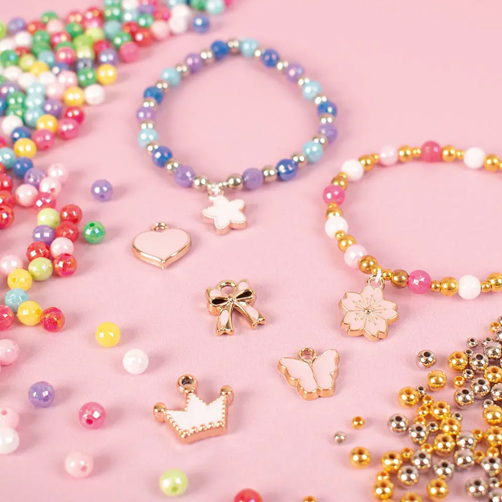 PlayBox: Sada korálikov na výrobu náramkov s príveskami, 500 ks kép 4