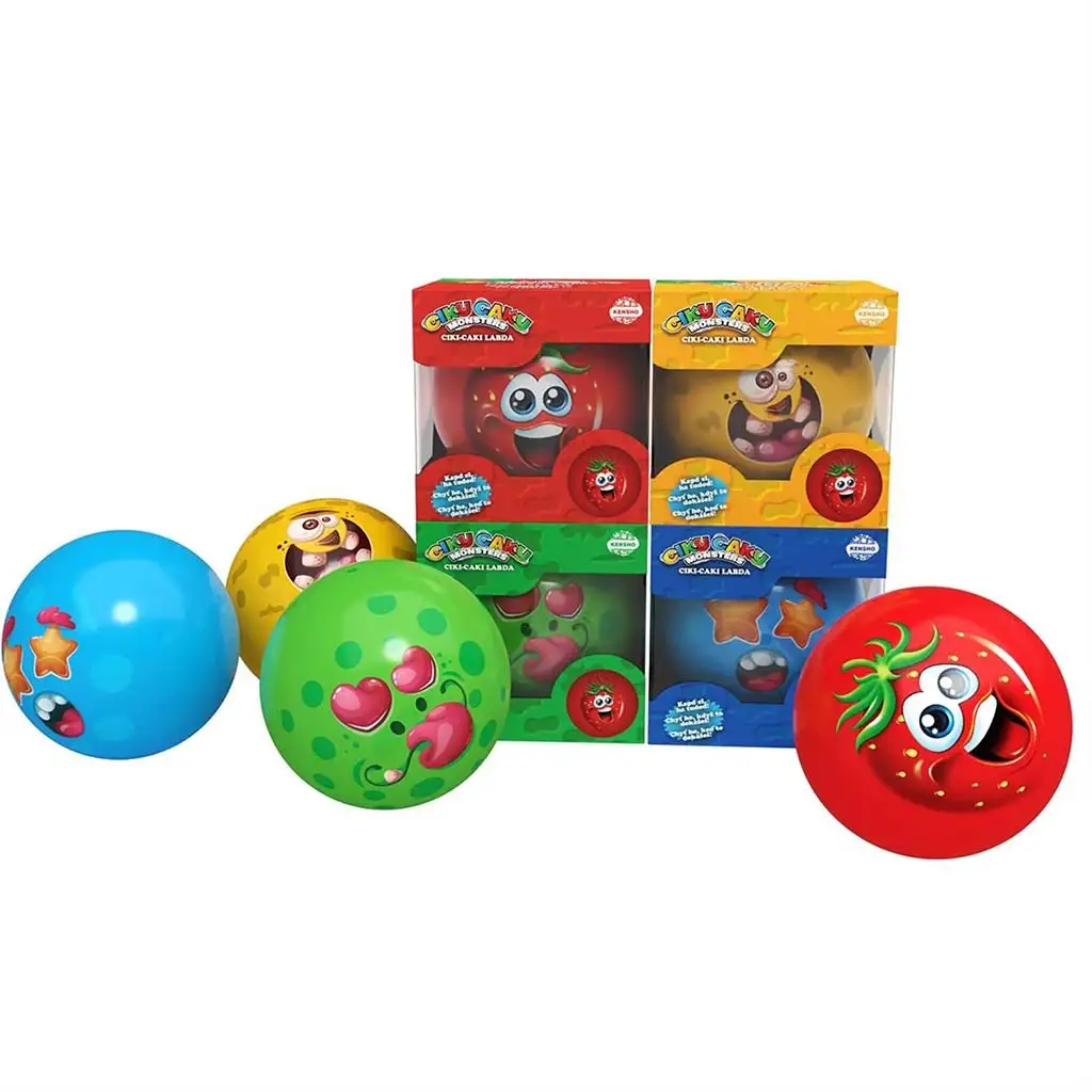 Ciki-caki lopta Szörnyecskés - modrá 10cm kép 2