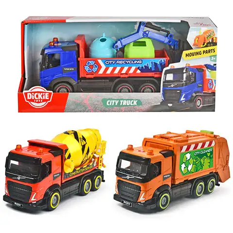 City Truck mestské pracovné stroje v troch variantoch - Simba Toys