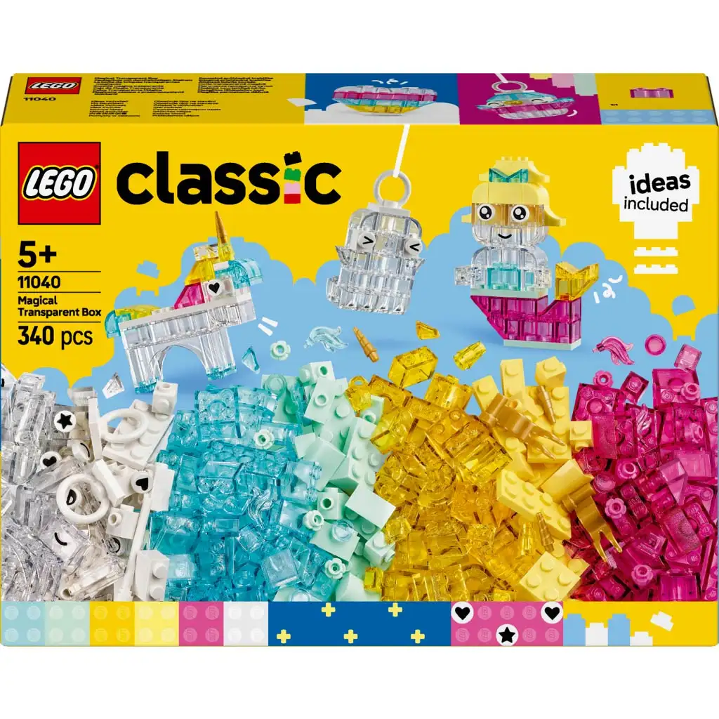 LEGO® Classic: Priehľadné magické kocky (11040)