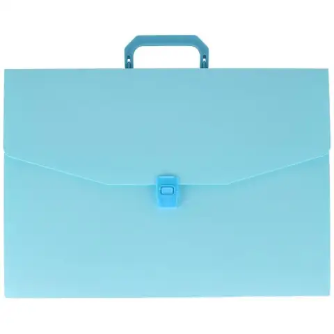 Spirit: Classic pastelovo-modrý priečinok na dokumenty s rukoväťou A4