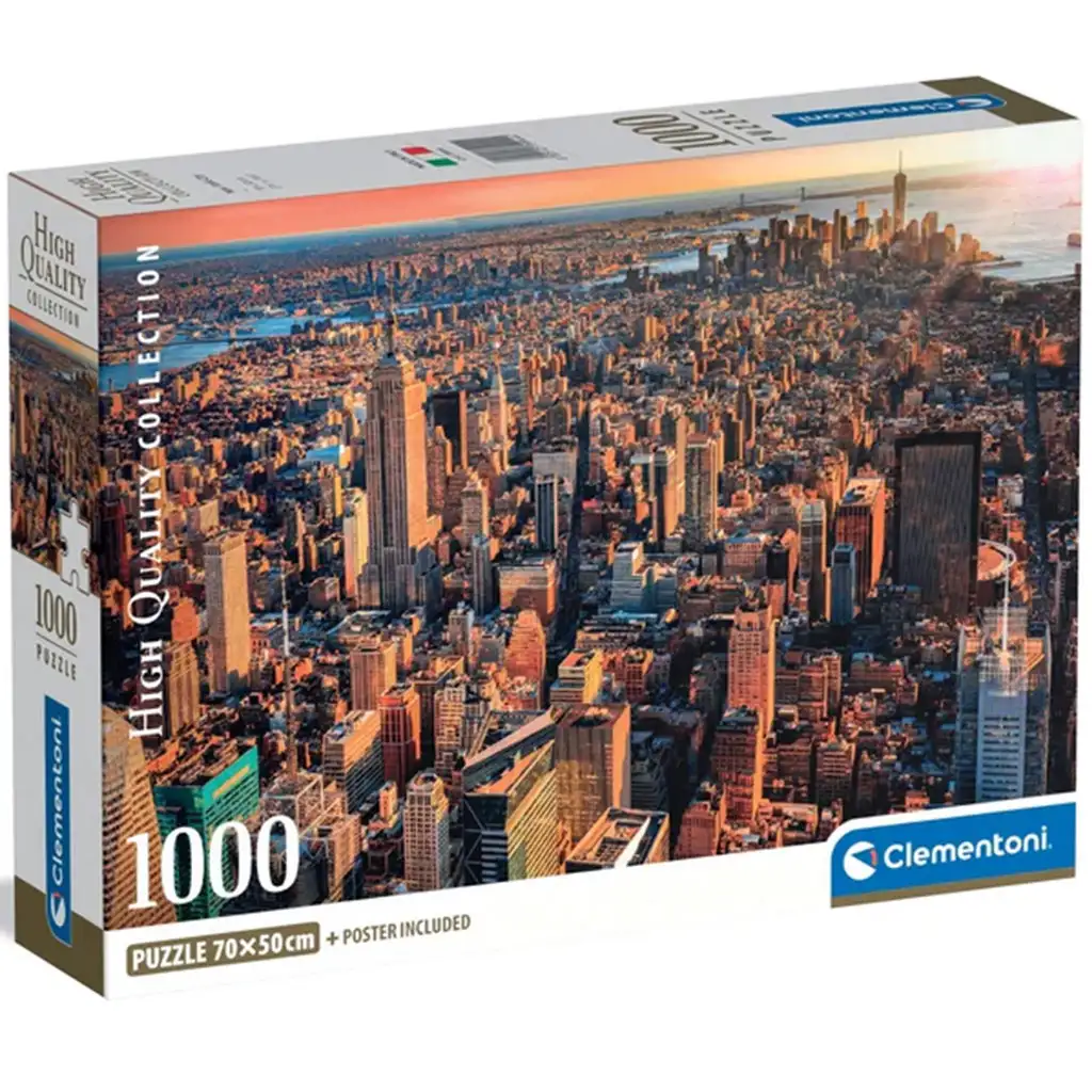 Budovy New Yorku 1000-dielna HQC puzzle - Clementoni