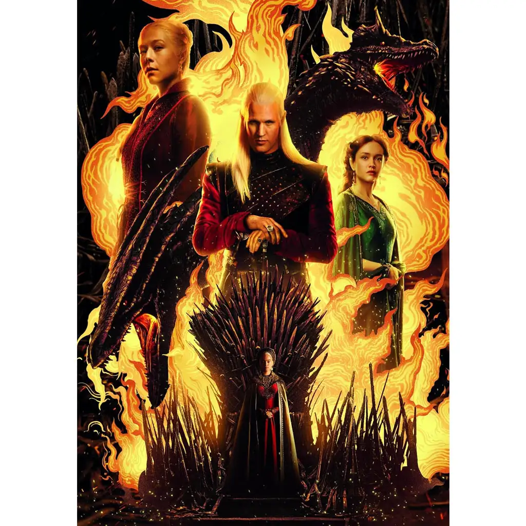 Hra o tróny Dom drakov 500-dielna puzzle - Clementoni kép 2