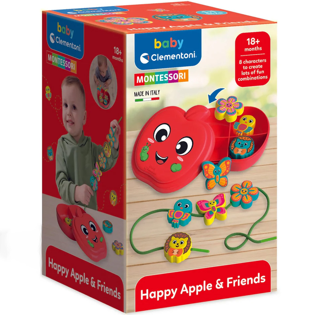 Vidám alma fűzős játék - Clementoni Baby kép 1