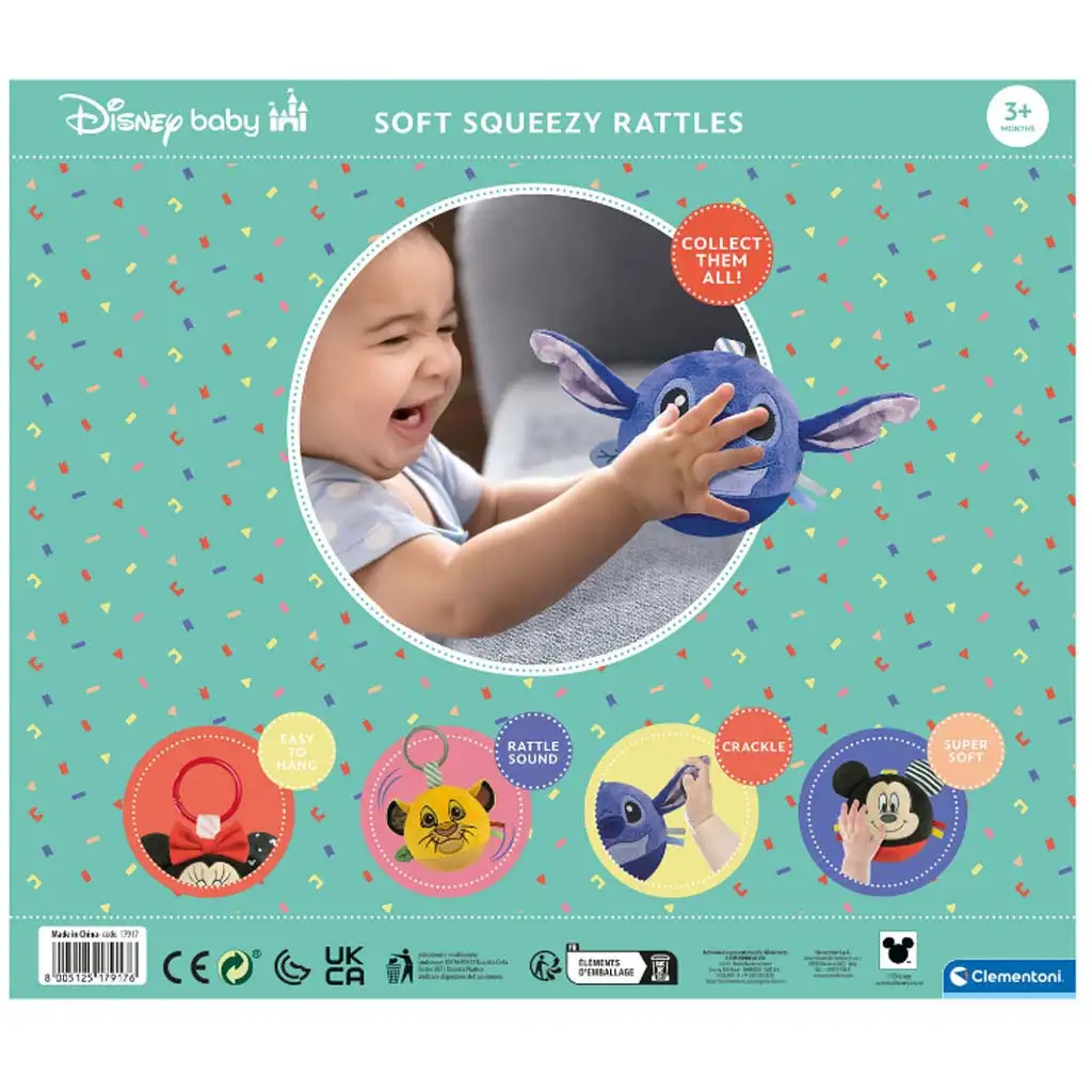 Clementoni Baby: Disney Baby mäkké plyšové loptičky v štyroch rôznych variantoch 1ks kép 5