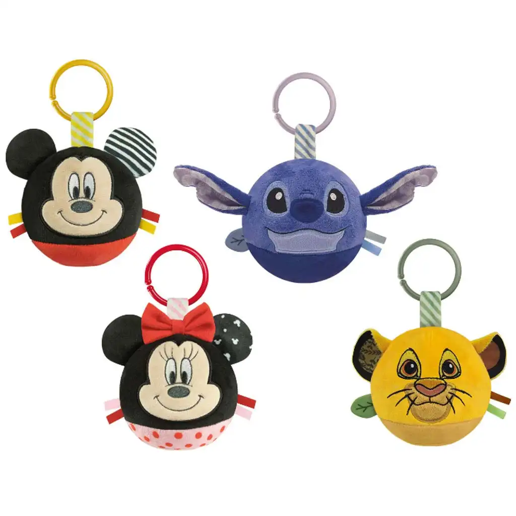 Clementoni Baby: Disney Baby mäkké plyšové loptičky v štyroch rôznych variantoch 1ks
