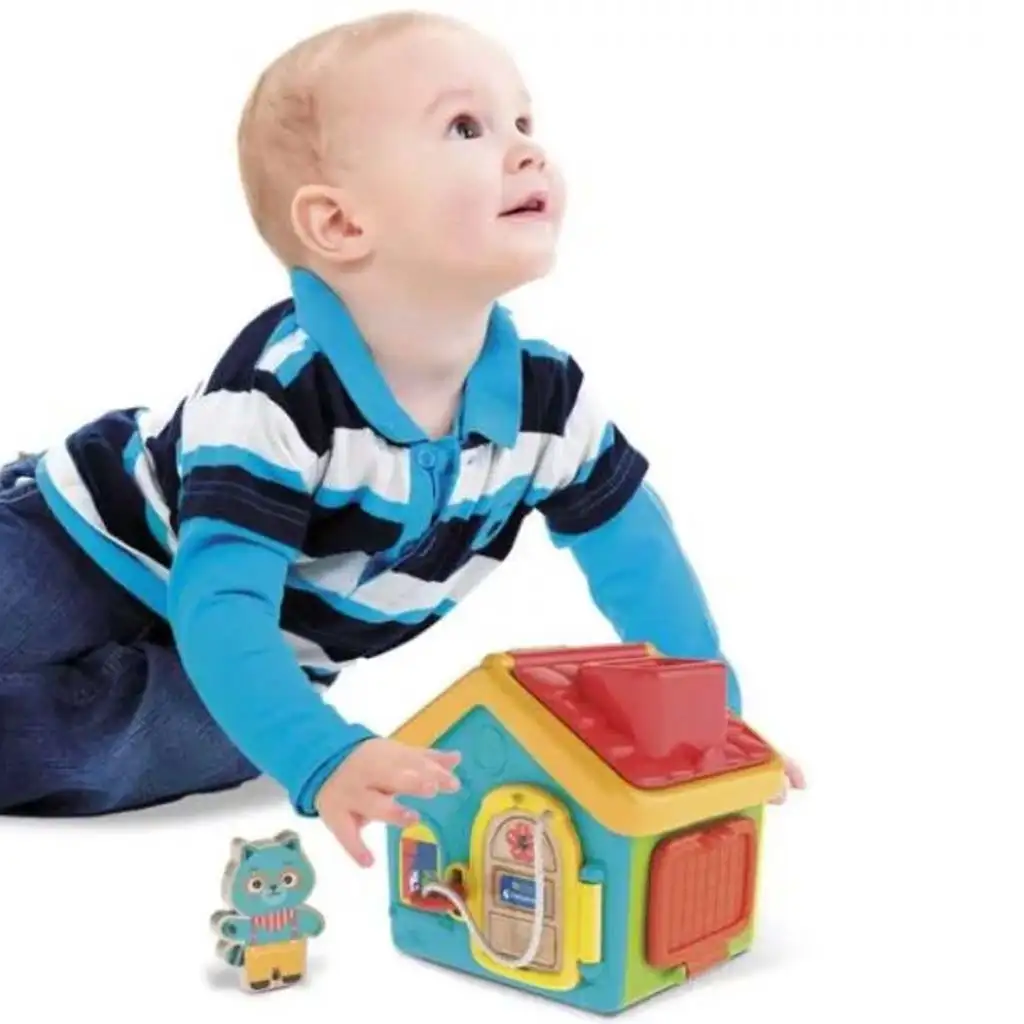 Clementoni Baby: Montessori kulcsos házikó készségfejlesztő játékszett kép 3