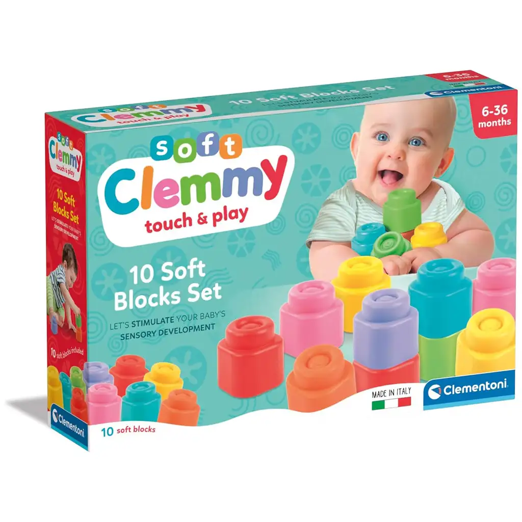 Clemmy 10 ks mäkká stavebnica - Clementoni