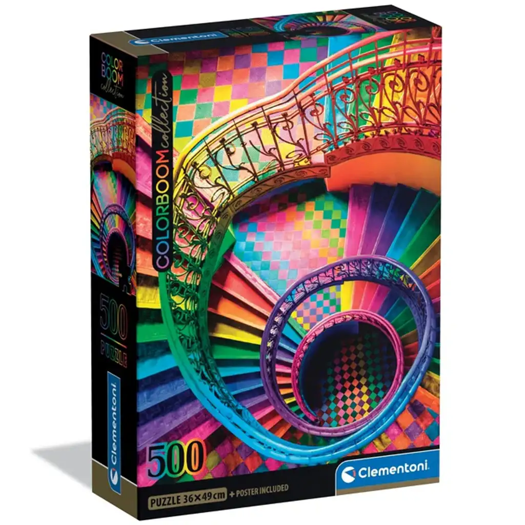 Colorboom Collection: Színes lépcsők 500db-os puzzle - Clementoni kép 1