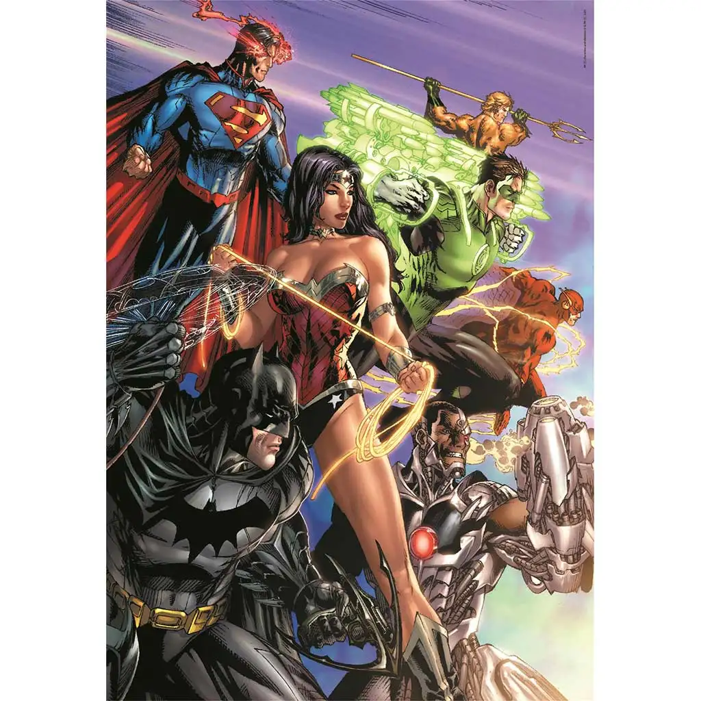 DC Comics: Liga spravodlivosti 1000 dielikové Compact puzzle 50x70cm - Clementoni kép 2