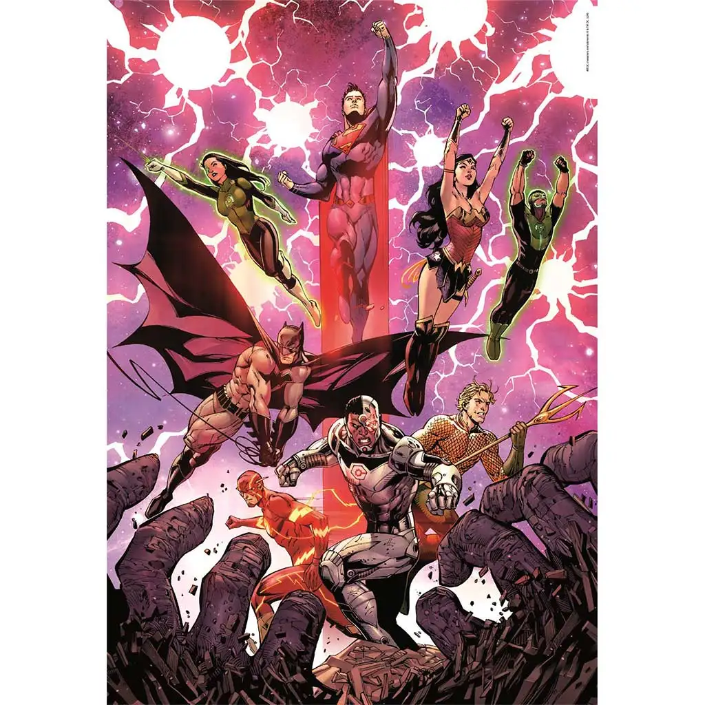 DC Comics: Liga spravodlivosti komiks puzzle 1000 dielikov Compact 50x70cm - Clementoni kép 2