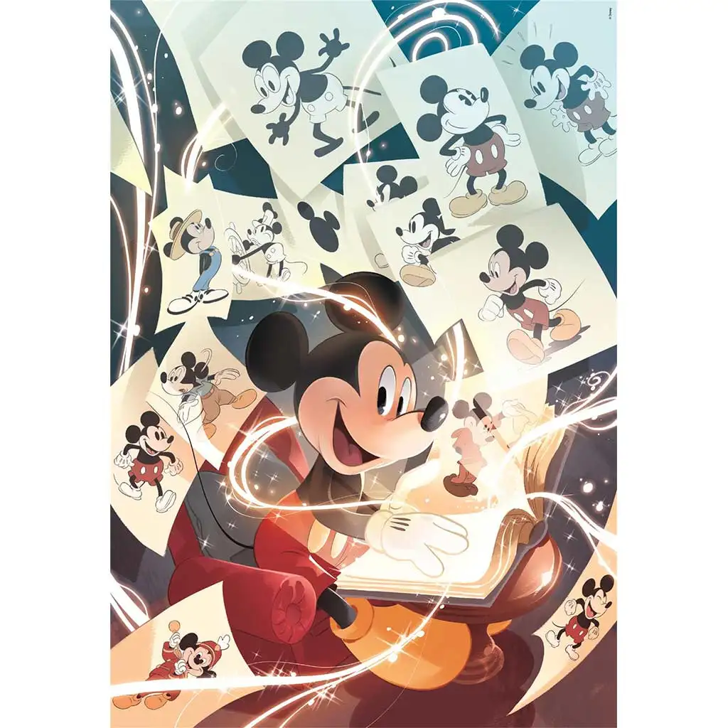 Disney: Mickey Mouse klasický 1000 dielikový Compact puzzle 50x70cm - Clementoni kép 2
