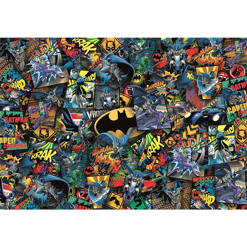 Batman 1000 dielikové nemožné puzzle 70x50cm - Clementoni kép 2