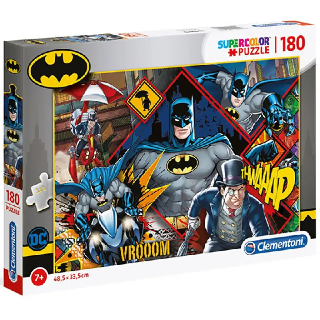 DC Comics Batman Supercolor puzzle 180db-os - Clementoni kép 1