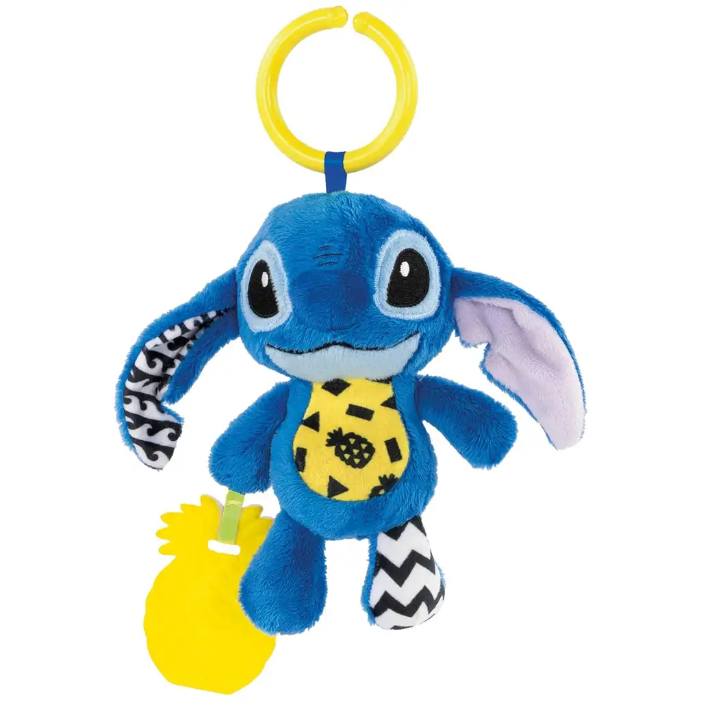 Disney+Stitch mäkká hrkálka pre bábätká - Clementoni kép 2