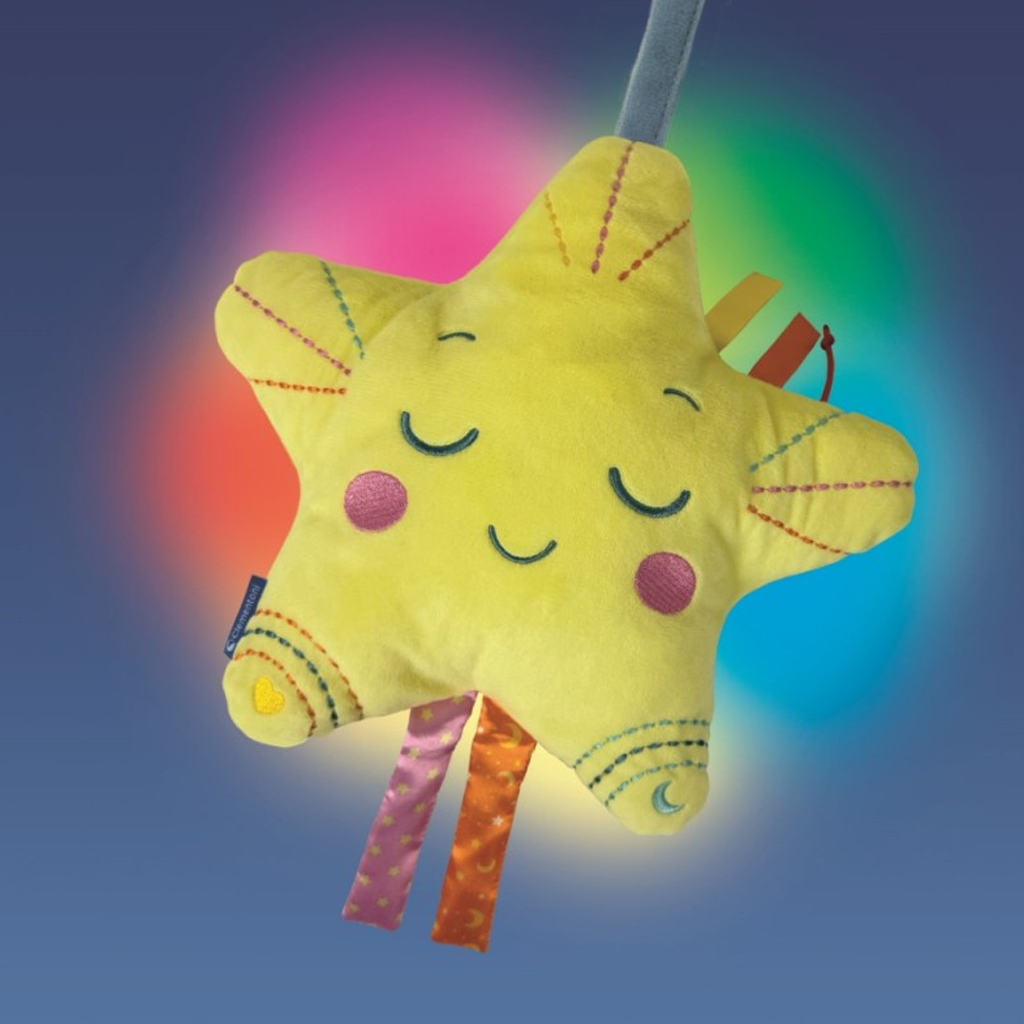 Plyšová hviezdička „Dobrú noc“ – nočné svetlo so zvukom - Clementoni baby kép 3