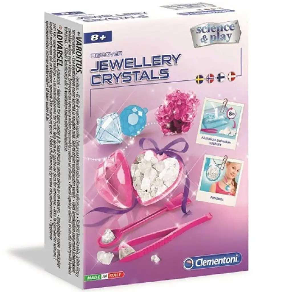 Clementoni: Kryštálové šperky vedecký herný set