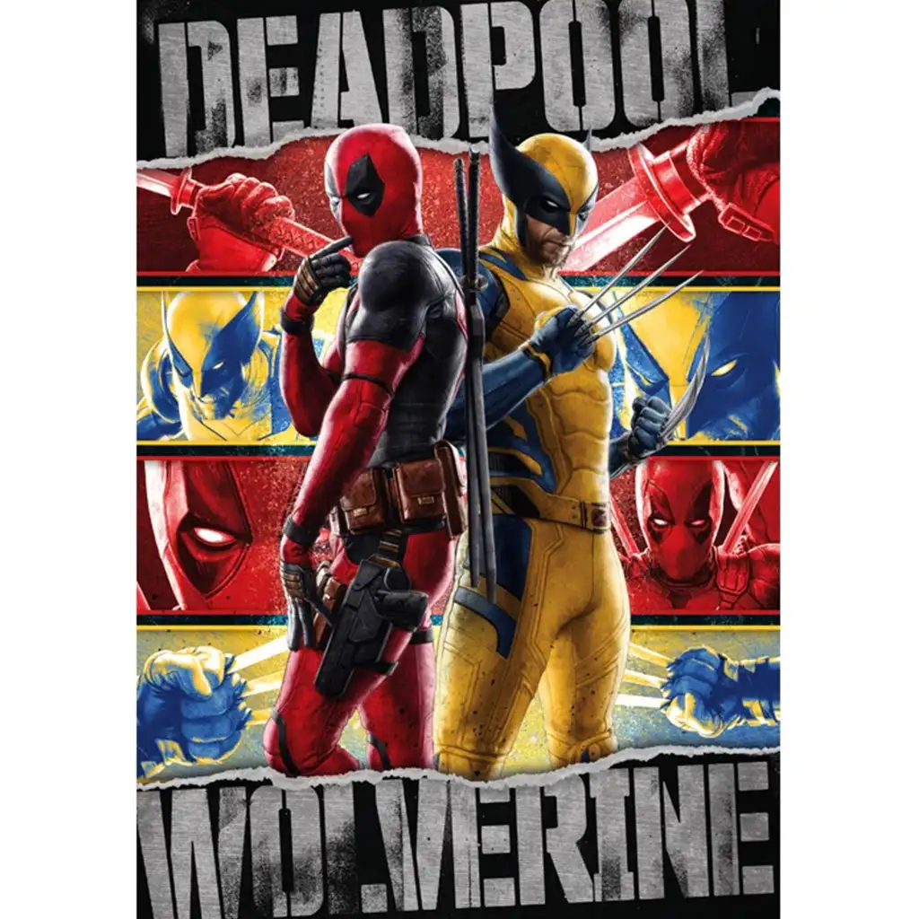 Marvel: Deadpool és Rozsomák 1000db-os puzzle - Clementoni kép 2
