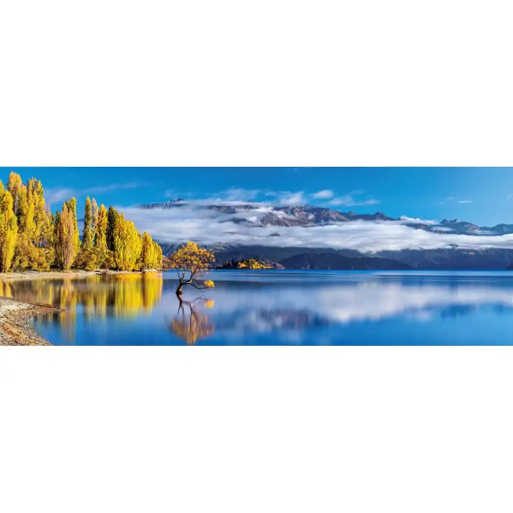 Wanaka zlaté odrazy 1000-dielna HQC panoramatická puzzle - Clementoni kép 2