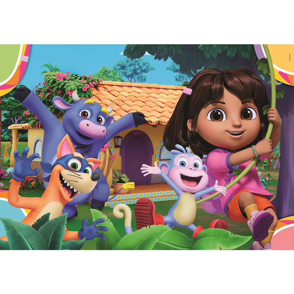 Dora objaviteľka 2x20 ks Supercolor puzzle - Clementoni kép 3