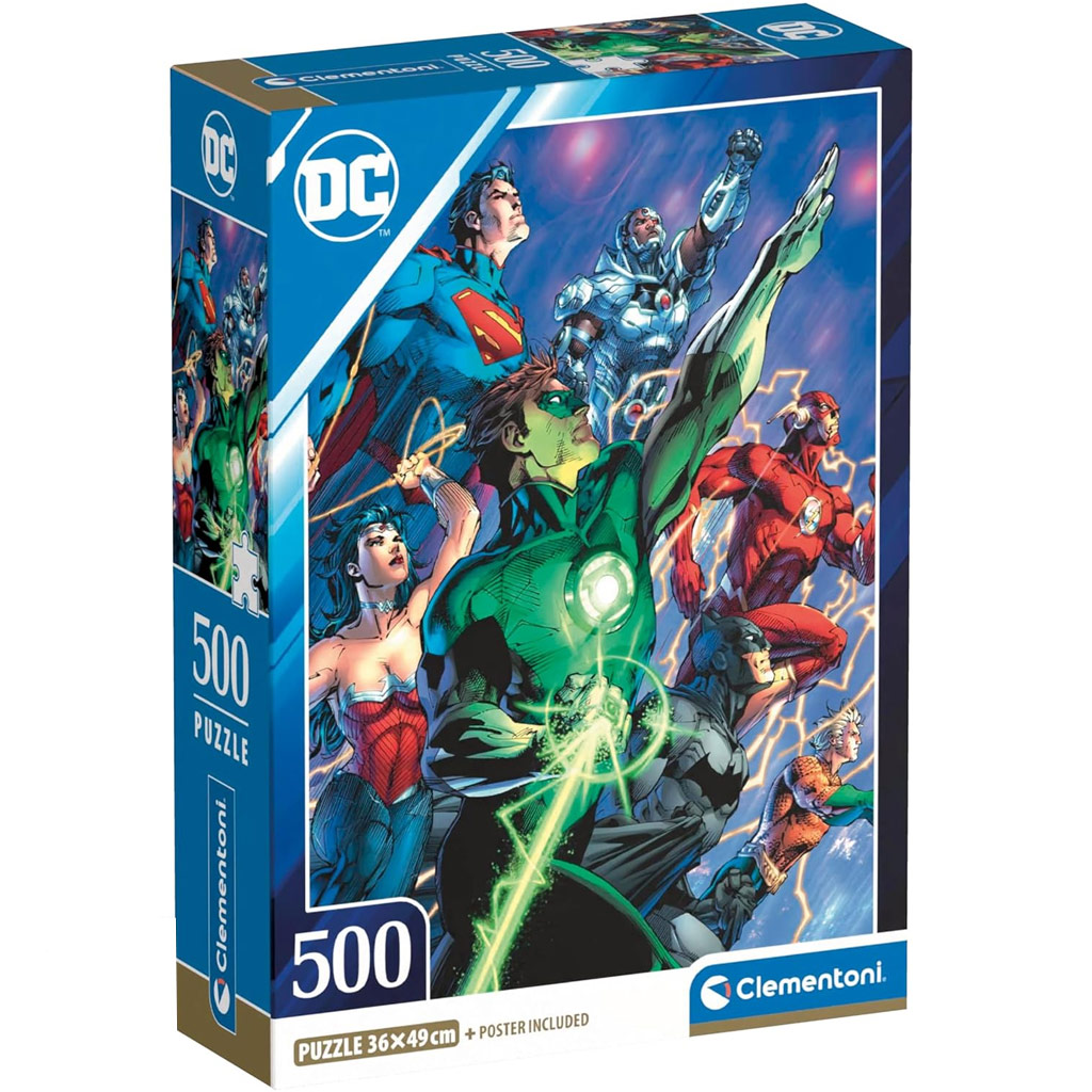 DC Comics Hrdinovia Ligy spravodlivosti HQC 500-dielne puzzle - Clementoni