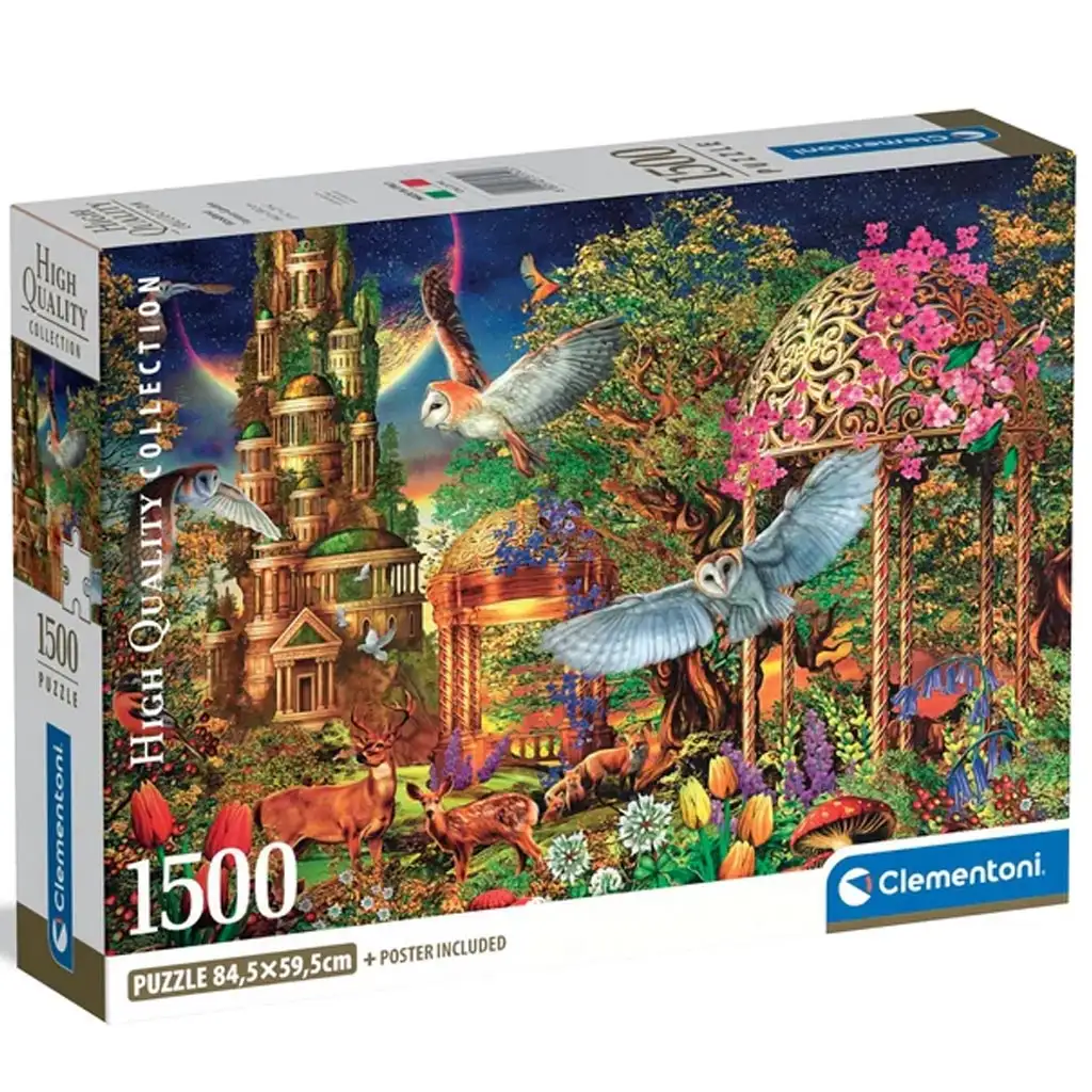 Lesná fantáziová záhrada 1500-dielna HQC kompaktná puzzle - Clementoni